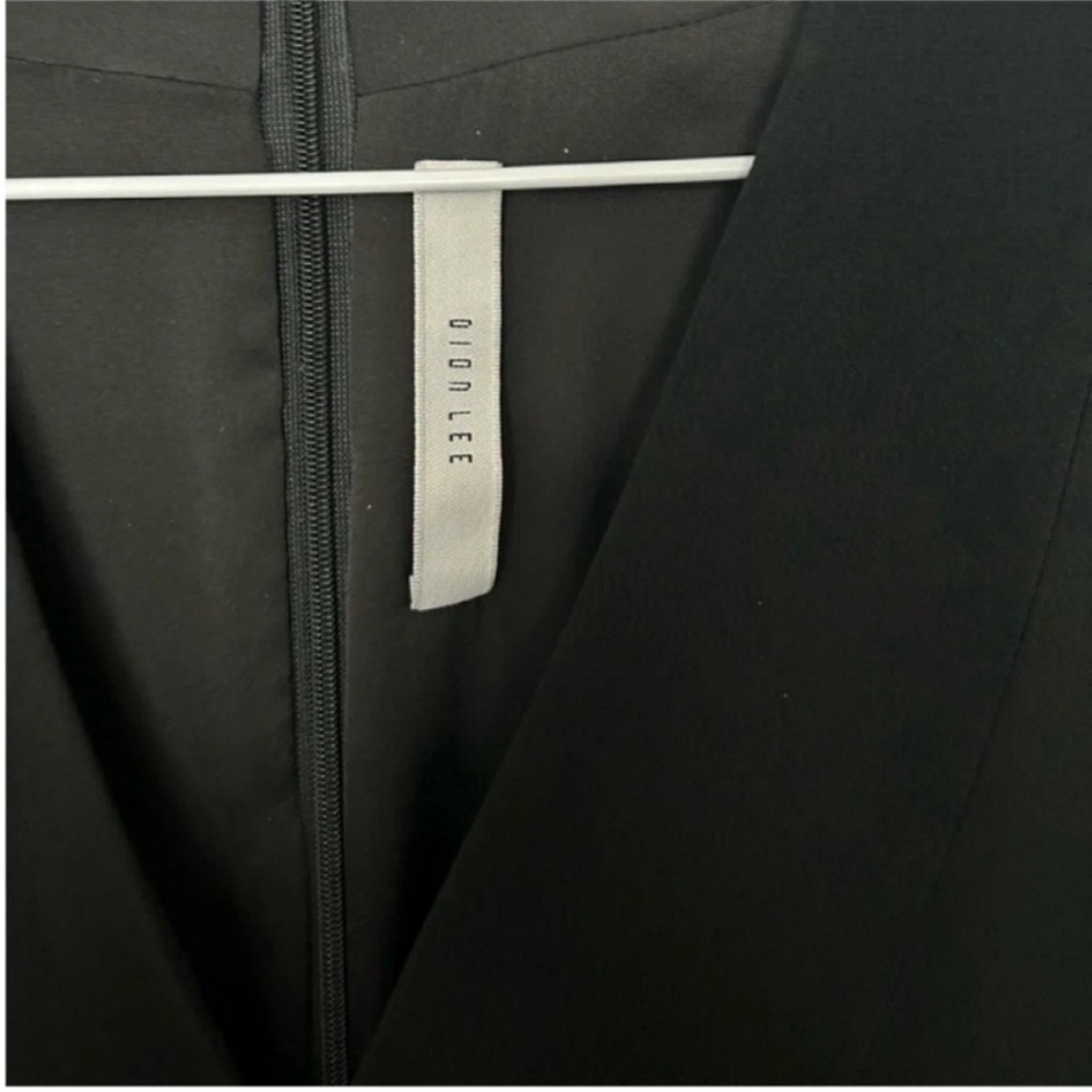 Dion Lee Long Cape Sleeve Midi Dress Black - Picture 5 of 9